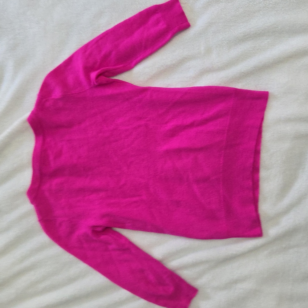 J Crew Magenta Sweater - Picture 3 of 5
